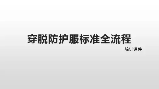 穿脱防护服标准全流程(动图)
