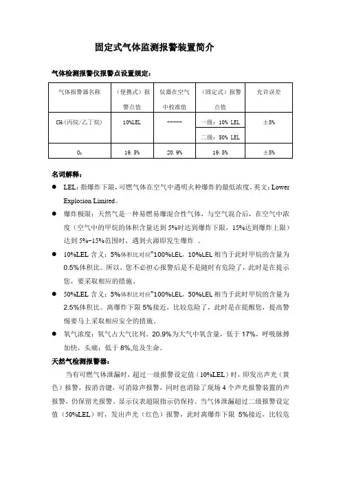 气体检测报警仪使用说明