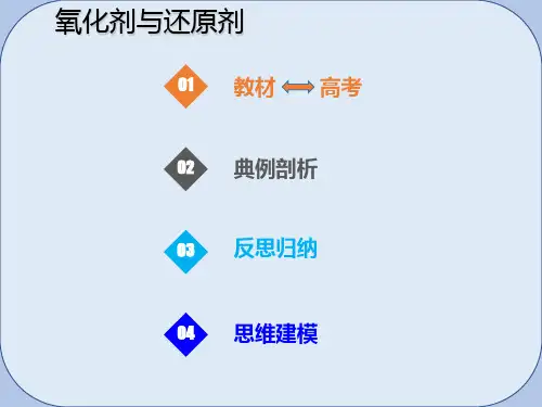 2019届高考化学总复习第2章化学物质及其变化第3讲氧化还原反应基础2.3.2氧化剂与还原剂考点课件新人教版