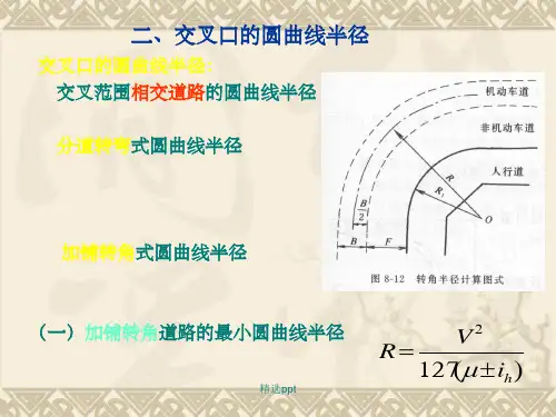 道路平面交叉口设计