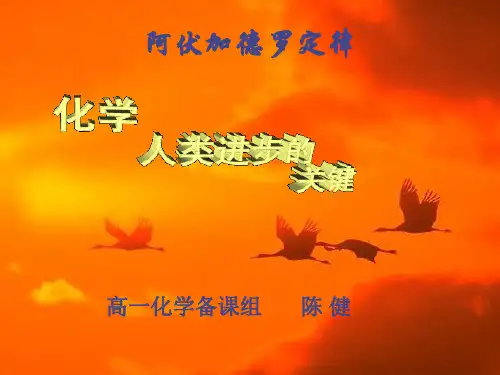 阿伏加得罗定律PPT课件