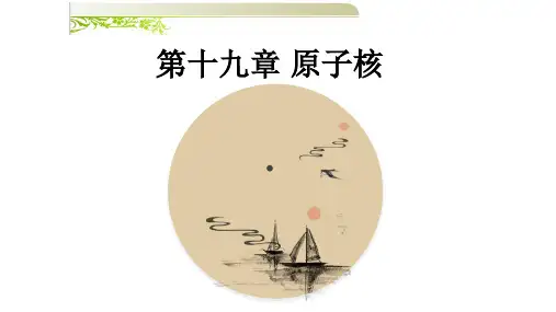 19.1原子核的组成 (3.19)