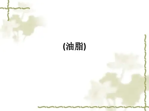 (油脂)ppt课件