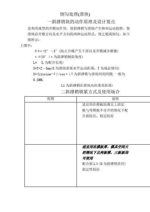 塑胶模具滑块设计大全