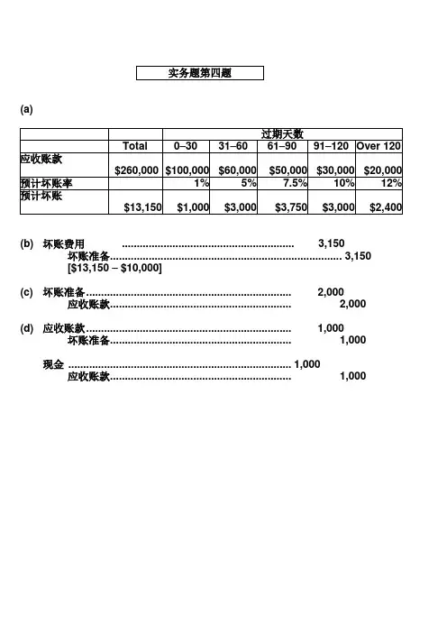 财务会计第九章课后答案[1]1