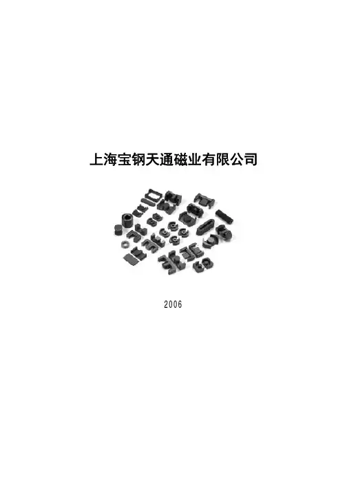 上海宝钢天通磁业 磁芯产品样本 说明书