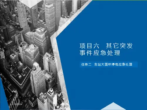 《城市轨道交通应急处理实务》车站大面积停电应急处理
