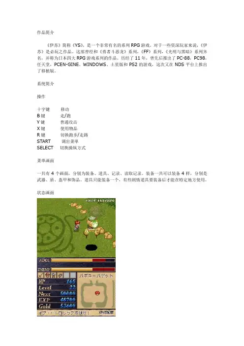 伊苏DS