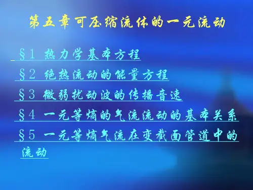 7一元等熵流动