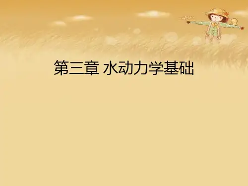 第三章 水动力学基础