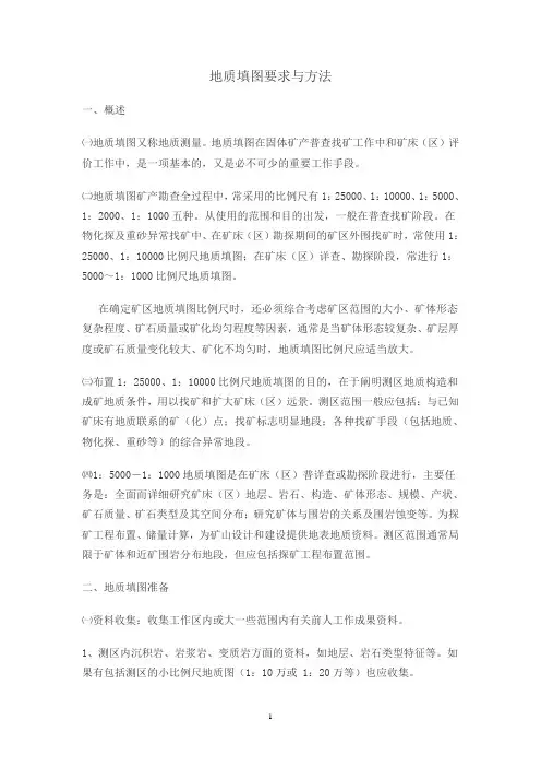 填图要求