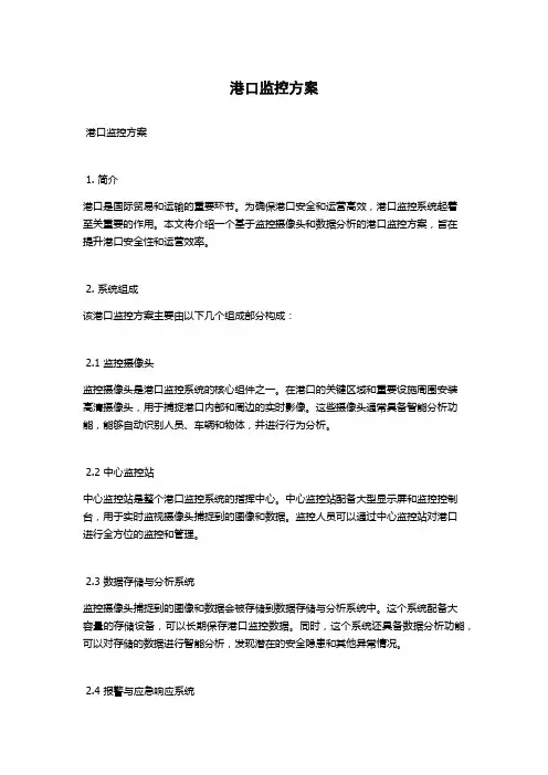 港口监控方案