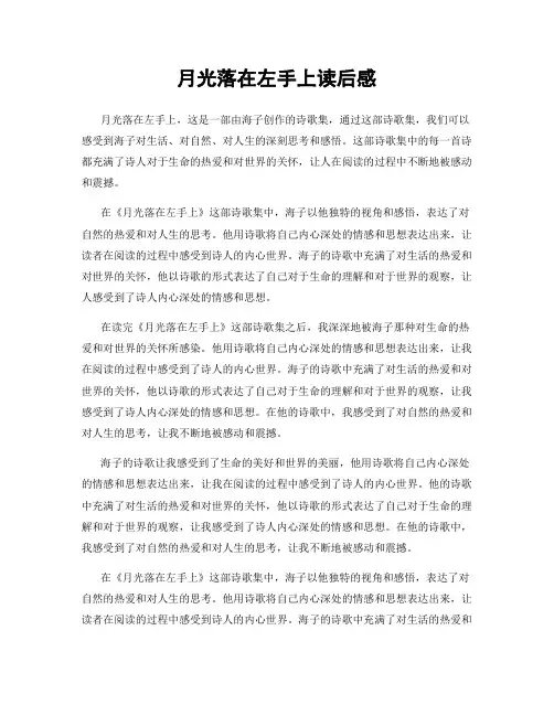 月光落在左手上读后感