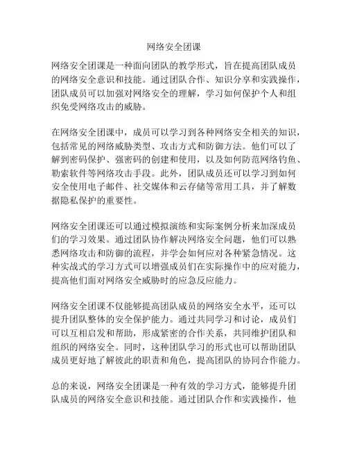 网络安全团课