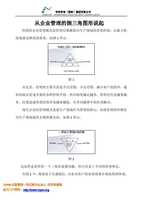 从企业管理的倒三角图形说起