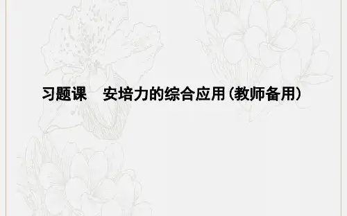 高中物理第三章习题课安培力的综合应用教师备用课件新人教版选修3