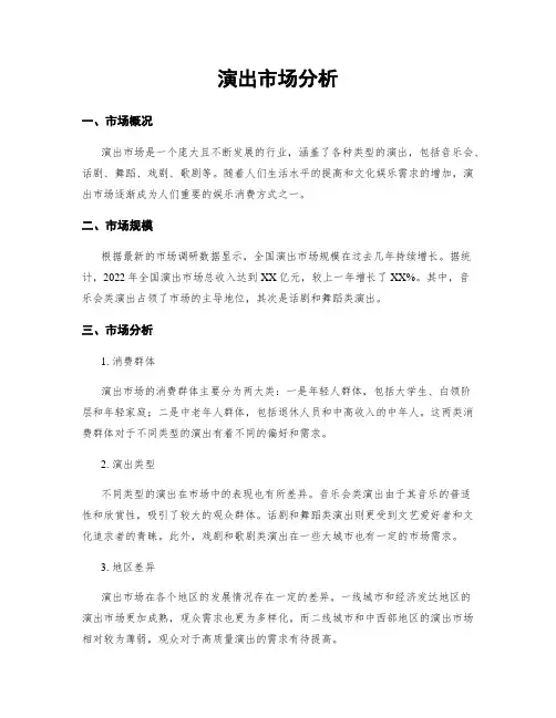 演出市场分析
