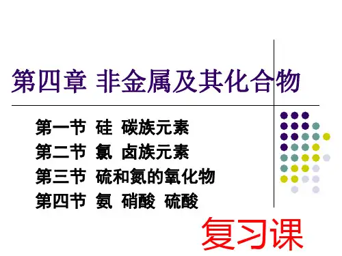 第四章-非金属及其化合物 全章复习课件