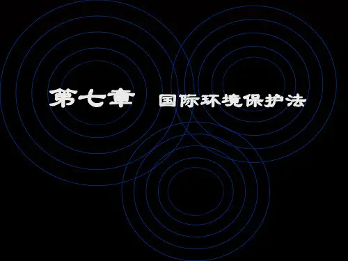 国际环境保护法讲义(ppt 62页)
