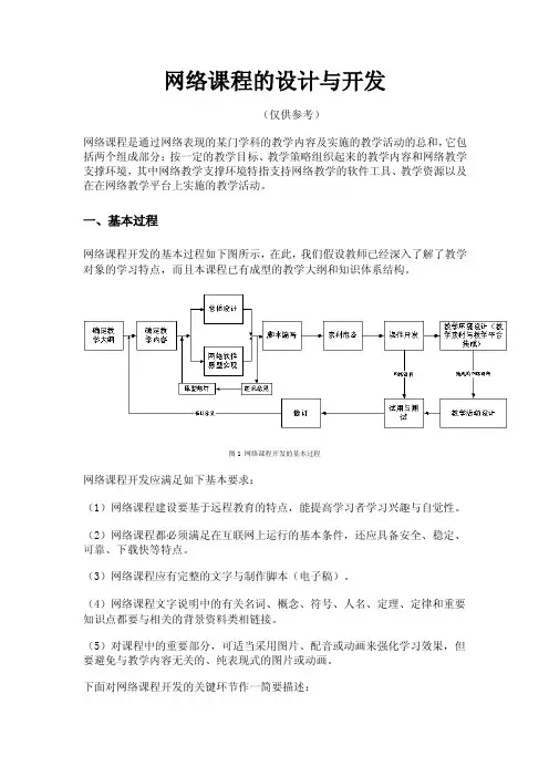 网络课程的设计与开发（1）