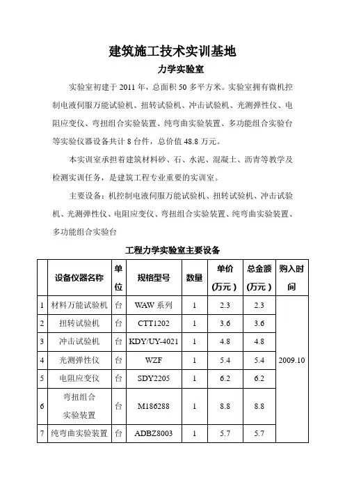 校内实训基地简介(1)