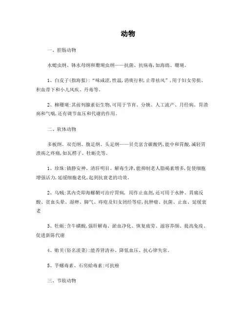 海洋药用生物(2)