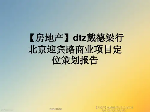【房地产】dtz戴德梁行北京迎宾路商业项目定位策划报告