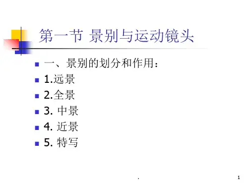 景别和运动镜头ppt课件