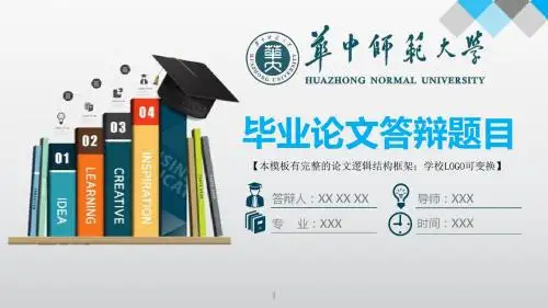 华中师范大学 答辩模版毕业设计学术报告开题报告通用动态PPT模板