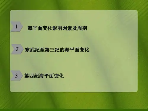 自寒武纪以来海平面变化情况
