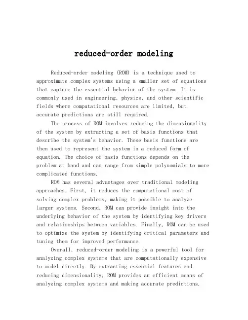 reduced-order modeling