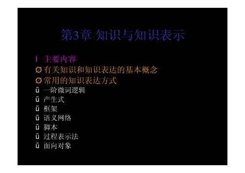 第3章 知识与知识表示