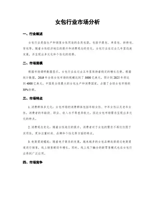 女包行业市场分析