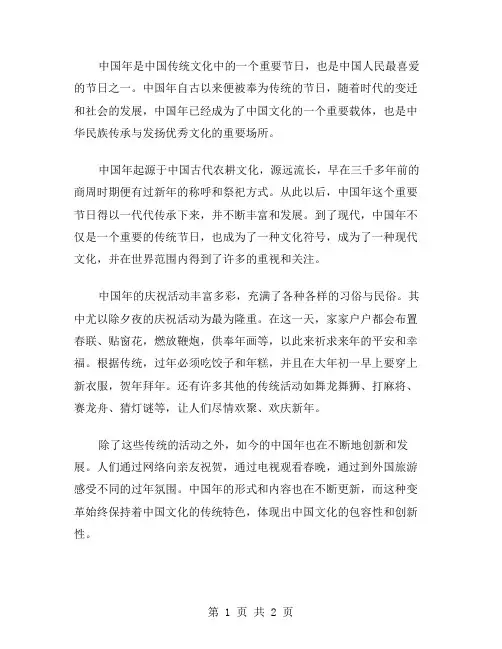 中国年作文范文