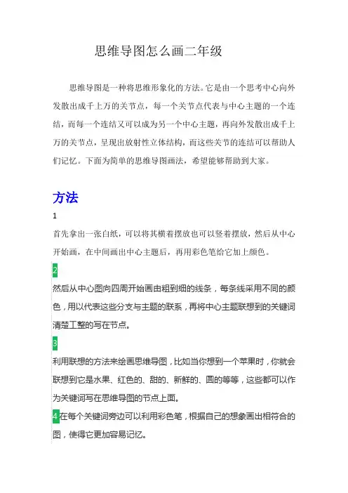 思维导图怎么画二年级