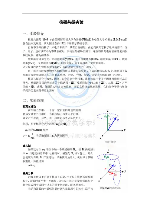 核磁共振实验