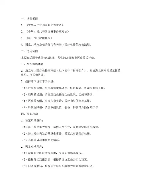 海上医疗救援应急预案