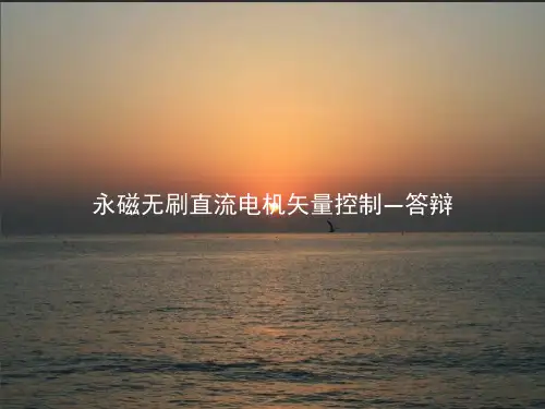 永磁无刷直流电机矢量控制—答辩PPT课件