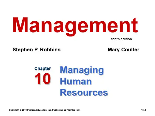 管理学教学资料-10erobbins_ppt10 - r