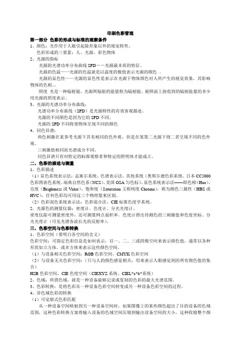 色彩管理期末