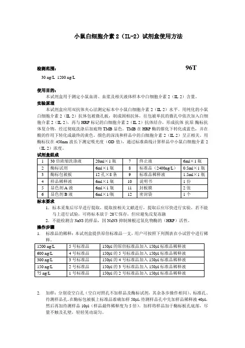 小鼠白细胞介素2IL