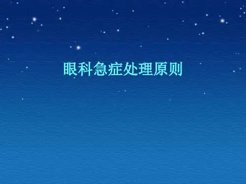 常见眼科急症处理ppt课件