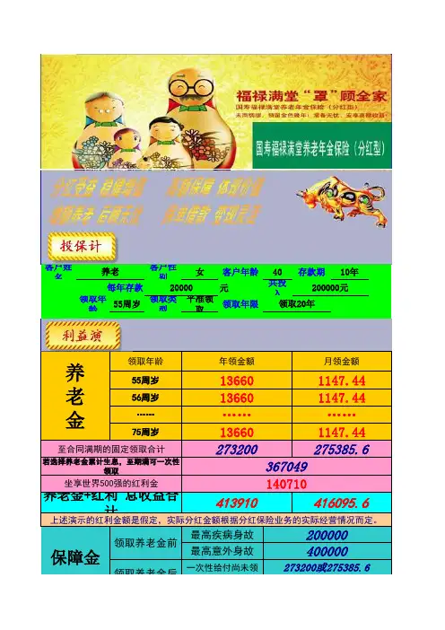中国人寿险种计划书