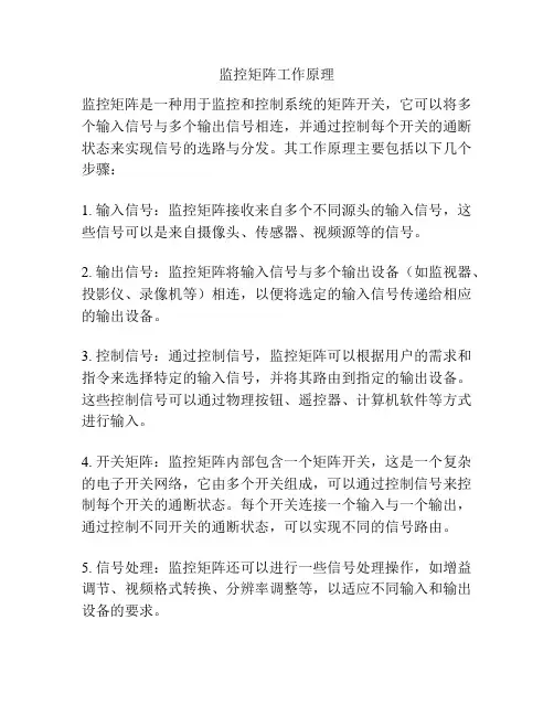 监控矩阵工作原理