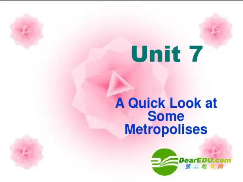 高中英语：Unit7 metropolises-language points课件(2)(上海新世纪