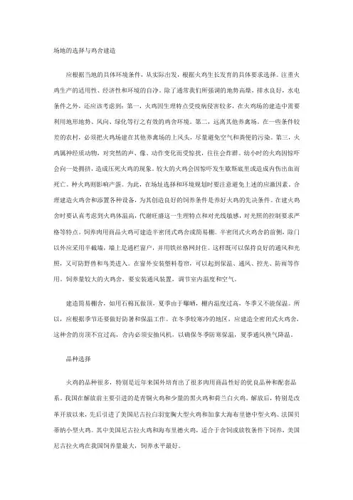 火鸡养殖