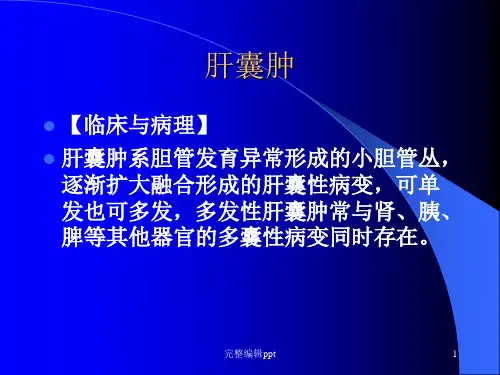 肝囊肿影像诊断