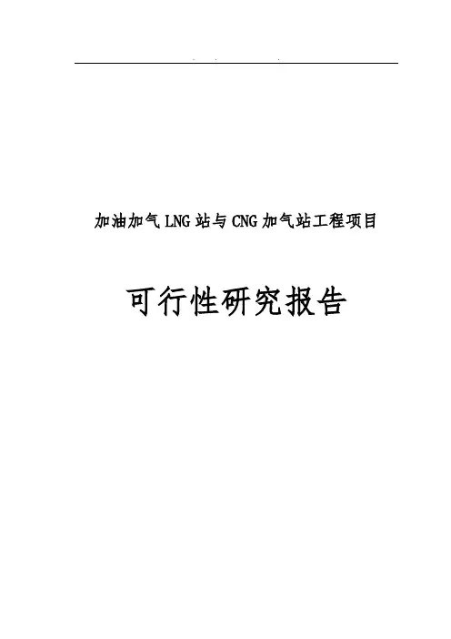 加油加气LNG站与CNG加气站项目可行性实施报告分析报告