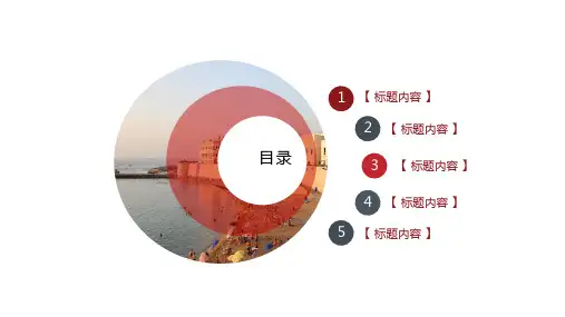 黑红简约风工作汇报年终总结PPT模版