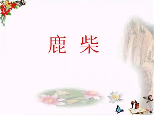 《鹿柴》 精品PPT课件(共14张)